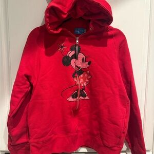 ✨ Disney Parks Minnie Mouse Zip-Up Hoodie with Ears ✨
